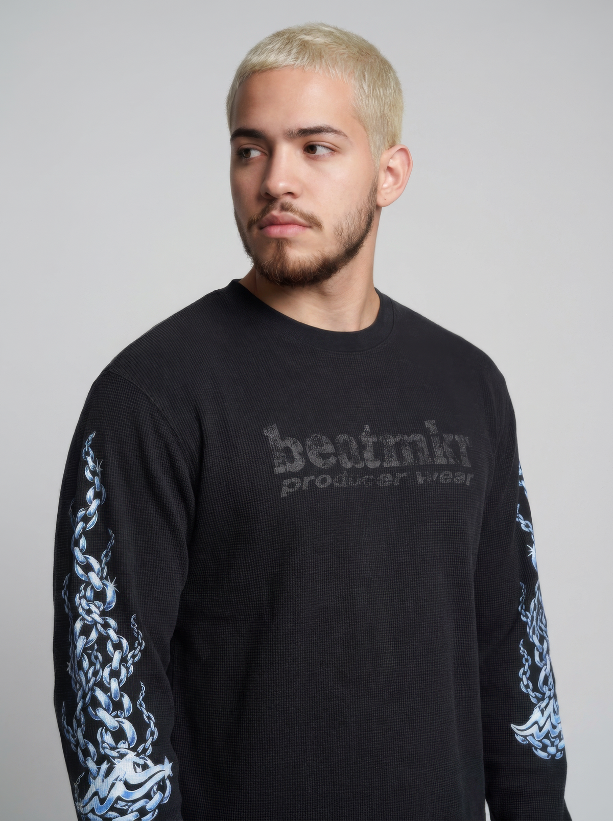 SideChain Waffle Knit Crew